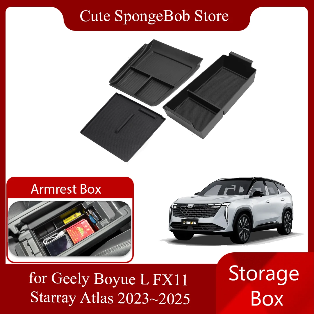 car storage box for geely boyue l fx11 starray atlas 2023~2025 armrest mat central console sundries organizer tray accessories car storage box for geely boyue l fx11 starray atlas 2023~2025 armrest mat central console sundries organizer tray accessories