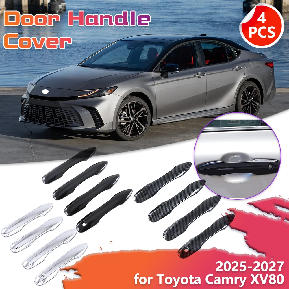 4x car door handle cover for toyota camry xv80 80 hybrid le se 2025 2026 2027 sticker trim exterior scratch decor accessories 4x car door handle cover for toyota camry xv80 80 hybrid le se 2025 2026 2027 sticker trim exterior scratch decor accessories