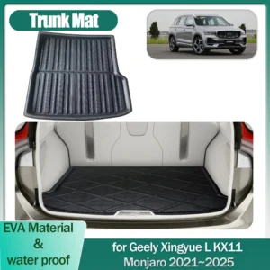 car trunk mat for geely xingyue l kx11 monjaro 2021~2025 luggage boot liner cargo floor carpet waterproof cover pad accessories