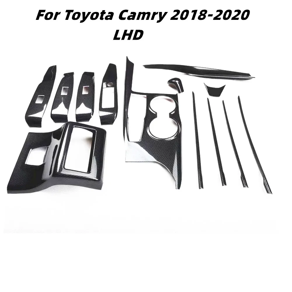 car interior trim styling window lift switch gear shift door panel stickers for toyota camry 2018 2020 accessories gear panel car interior trim styling window lift switch gear shift door panel stickers for toyota camry 2018 2020 accessories gear panel