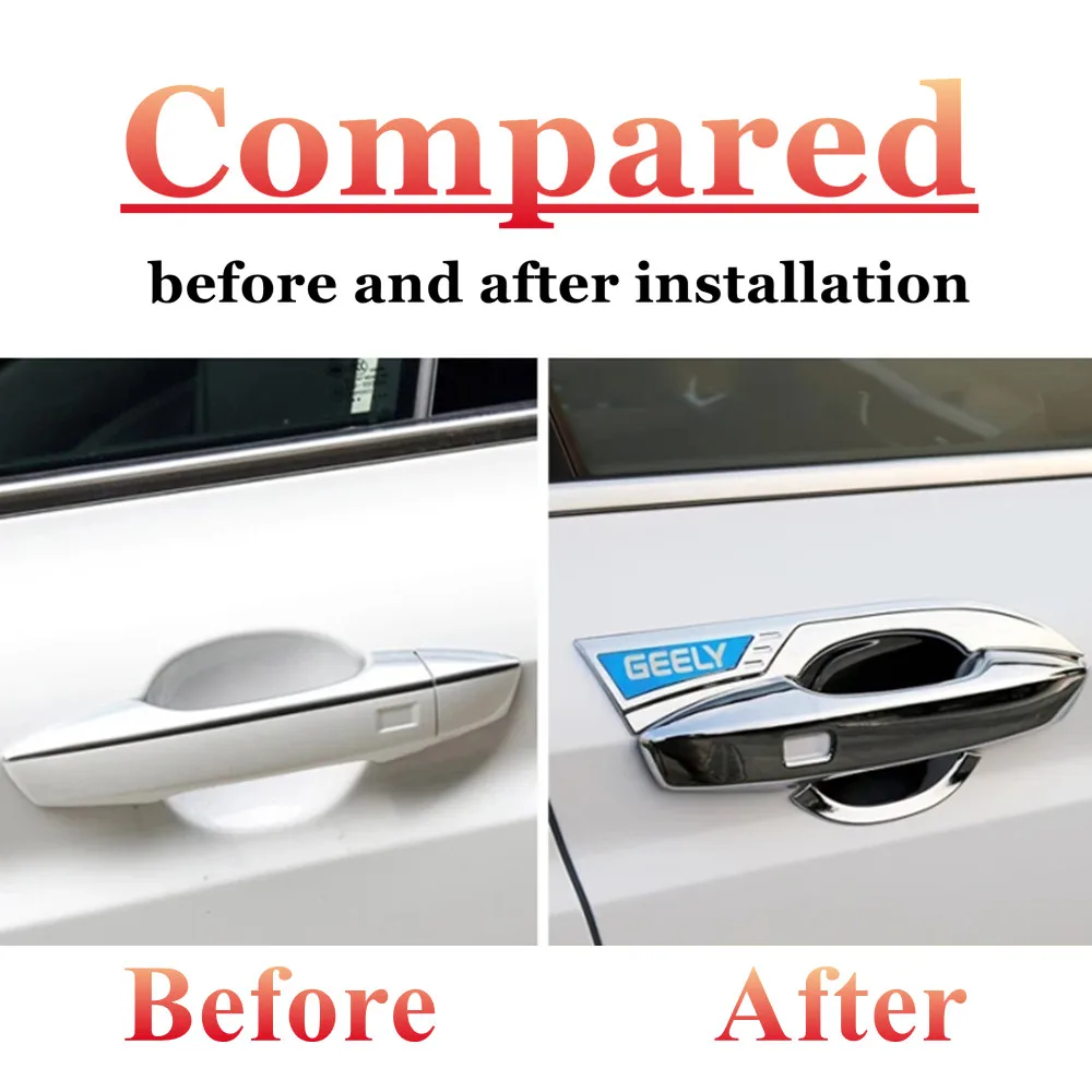 for geely tugella xingyue fy11 2019 2021 2022 abs chrome car styling door handle bowl cover exterior decoration car for geely tugella xingyue fy11 2019 2021 2022 abs chrome car styling door handle bowl cover exterior decoration car