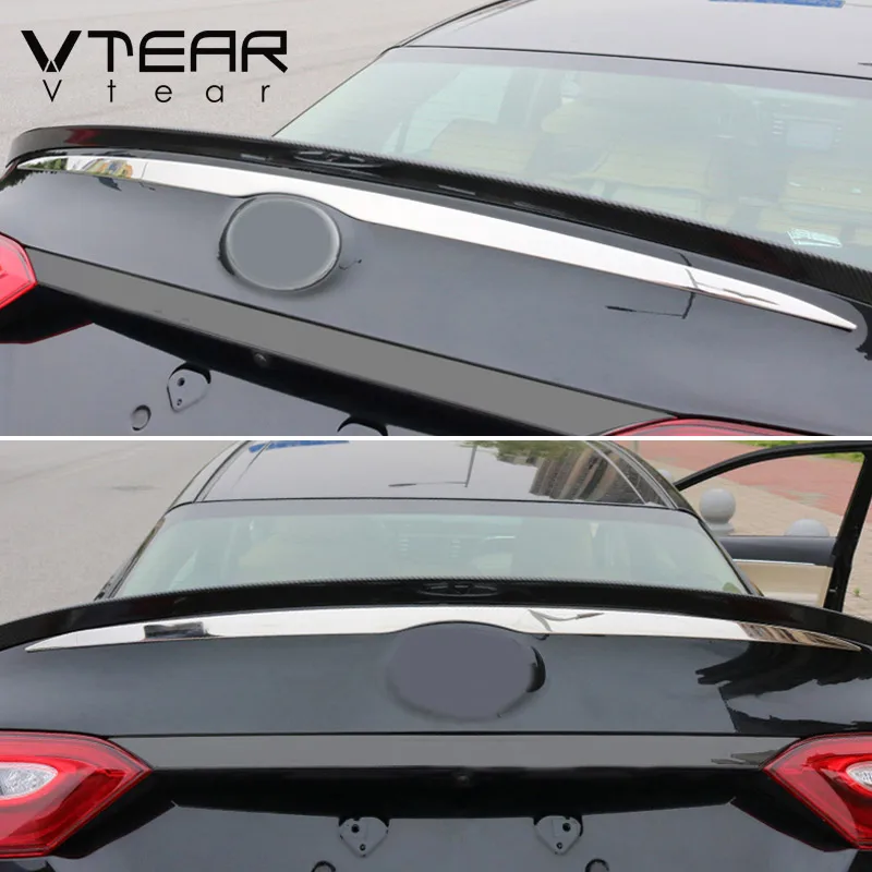 vtear car exterior rear door trim tailgate cover decoration trunk frame anti scratch parts for toyota camry 2020 vtear car exterior rear door trim tailgate cover decoration trunk frame anti scratch parts for toyota camry 2020