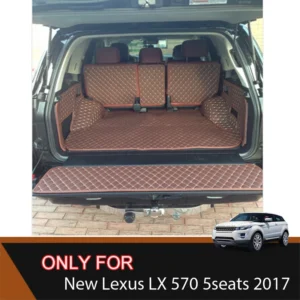 top quality! special trunk mats for new lexus lx 570 5seats 2017 waterproof boot carpets liner for lx570 2016 2013