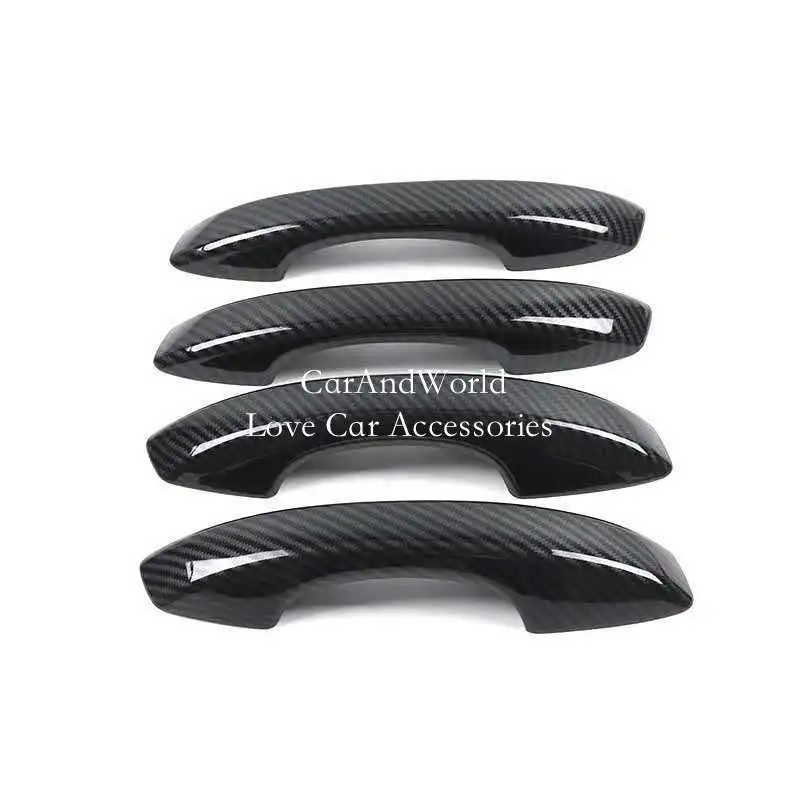 for changan cs75plus cs75 plus 2020 2024 abs carbon fiber door handle bowl frame protector cover trims car moulding for changan cs75plus cs75 plus 2020 2024 abs carbon fiber door handle bowl frame protector cover trims car moulding