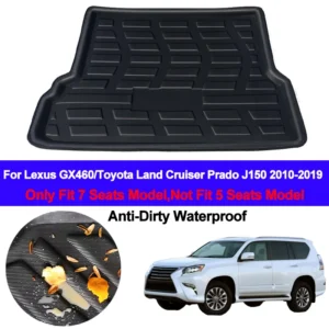 rear boot cargo liner tray trunk floor carpet mats mat carpets for lexus gx460 for toyota land cruiser prado j150 2010 2019