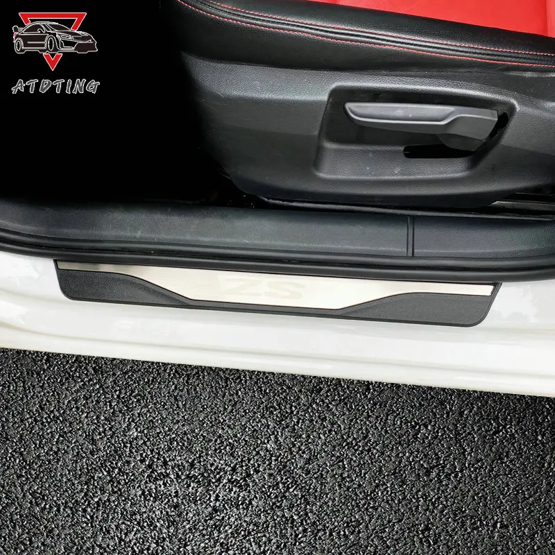 for mg zs 2017 2018 2020 2022 2023 car stainless steel door sill trim scuff paltes protector styling for mg zs 2017 2018 2020 2022 2023 car stainless steel door sill trim scuff paltes protector styling