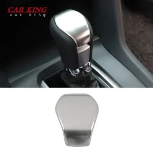 stainless steel auto styling stickers for honda civic 10th 2016 2017 2019 accessories interior gears shift knob cover decoration