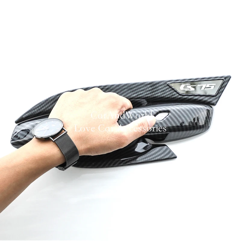 for changan cs75plus cs75 plus 2020 2024 abs carbon fiber door handle bowl frame protector cover trims car moulding for changan cs75plus cs75 plus 2020 2024 abs carbon fiber door handle bowl frame protector cover trims car moulding