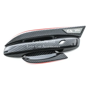 for changan cs75plus cs75 plus 2020 2024 abs carbon fiber door handle bowl frame protector cover trims car moulding accessories