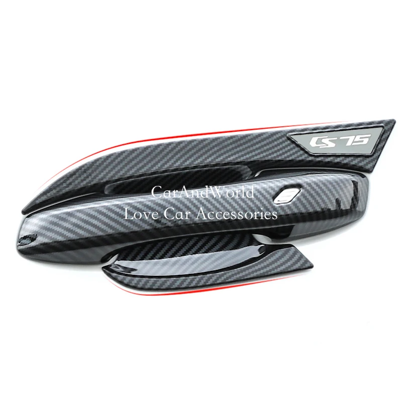 for changan cs75plus cs75 plus 2020 2024 abs carbon fiber door handle bowl frame protector cover trims car moulding accessories for changan cs75plus cs75 plus 2020 2024 abs carbon fiber door handle bowl frame protector cover trims car moulding accessories