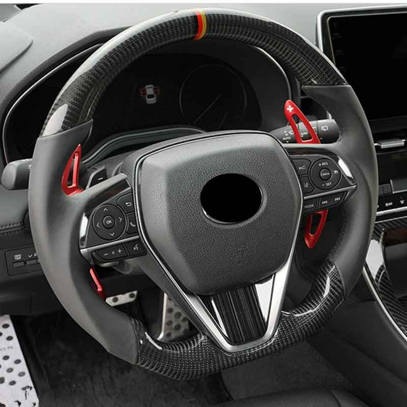 for toyota camry xv70 avalon xx50 2018 2019 2020 2021 1pcs deluxe steering wheel decoration accessories for toyota camry xv70 avalon xx50 2018 2019 2020 2021 1pcs deluxe steering wheel decoration accessories