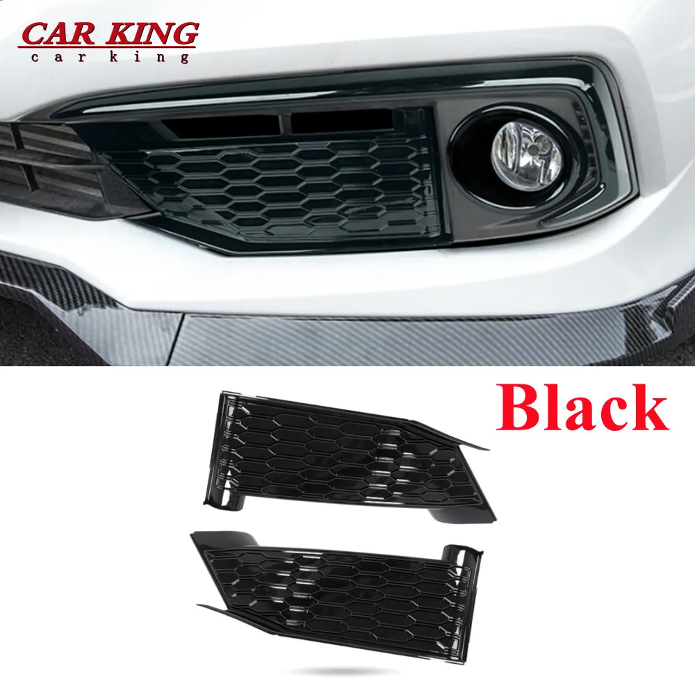 for honda civic 10th sedan 2019 2020 abs glossy black front fog light lamp bumper protector cover foglight eyebrow eyelid trim for honda civic 10th sedan 2019 2020 abs glossy black front fog light lamp bumper protector cover foglight eyebrow eyelid trim