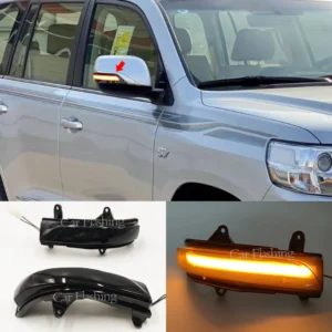 2pcs for toyota land cruiser lc200 fj200 prado fj150 2010 2020 dynamic turn signal light led side mirror sequential lamp blinker
