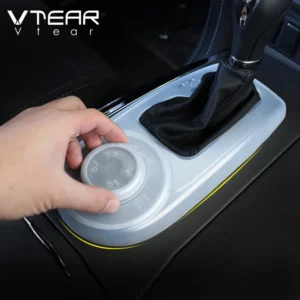 vtear for nissan patrol y62 infiniti qx80 armada gear shift panel cover soft rubber interior dustproof gear box accessories auto