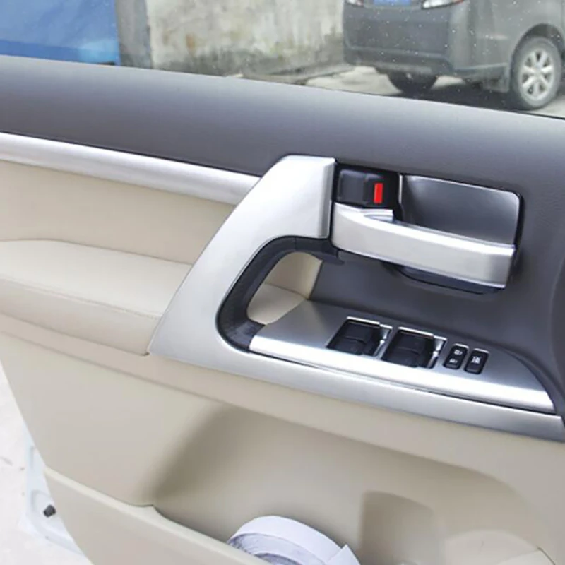 chrome matt car door armrest stripe cover trim 4pcs for toyota land cruiser lc200 2008 2009 2010 2011 2012 2016 2017 2018 2019 chrome matt car door armrest stripe cover trim 4pcs for toyota land cruiser lc200 2008 2009 2010 2011 2012 2016 2017 2018 2019