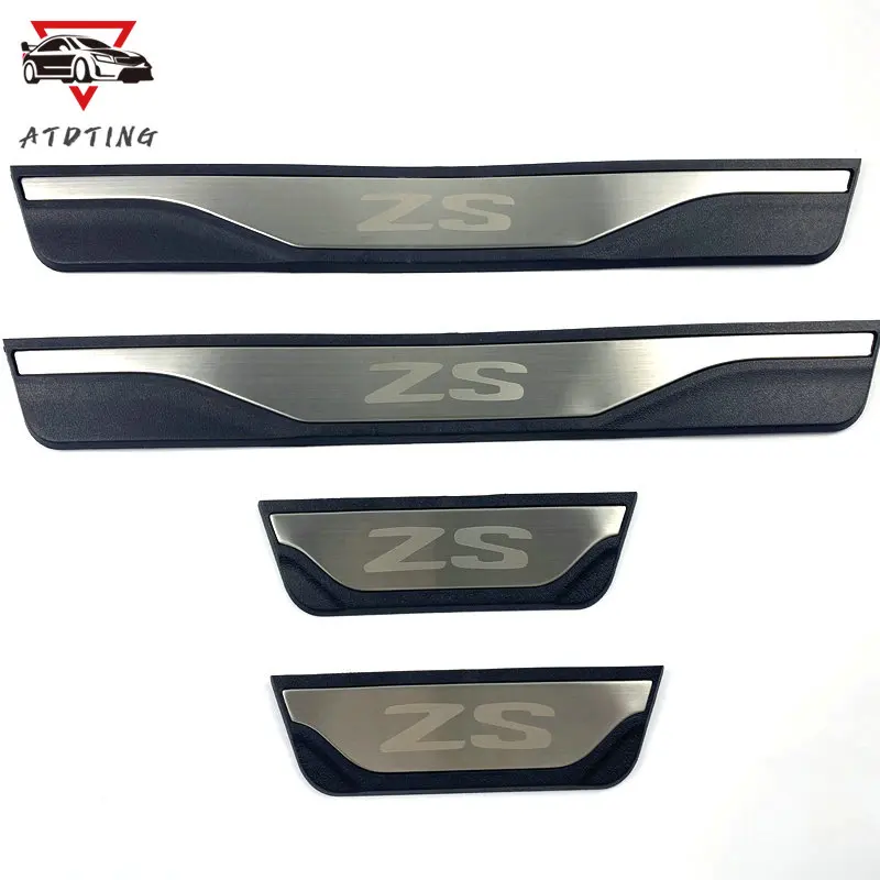 for mg zs 2017 2018 2020 2022 2023 car stainless steel door sill trim scuff paltes protector styling for mg zs 2017 2018 2020 2022 2023 car stainless steel door sill trim scuff paltes protector styling