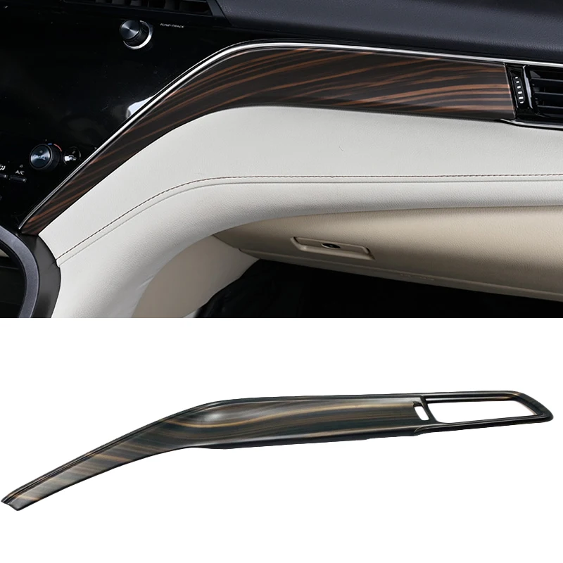 steering wheel button frame gear head knob cover central strip interior stickers abs golden wood for toyota camry 2018 2024 steering wheel button frame gear head knob cover central strip interior stickers abs golden wood for toyota camry 2018 2024