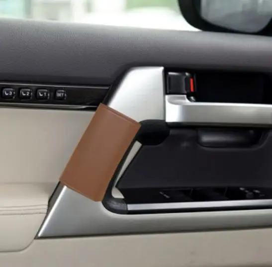 car door handle protective microfiber leather cover door handle leather case for toyota land cruiser 200 lc200 car interior car door handle protective microfiber leather cover door handle leather case for toyota land cruiser 200 lc200 car interior