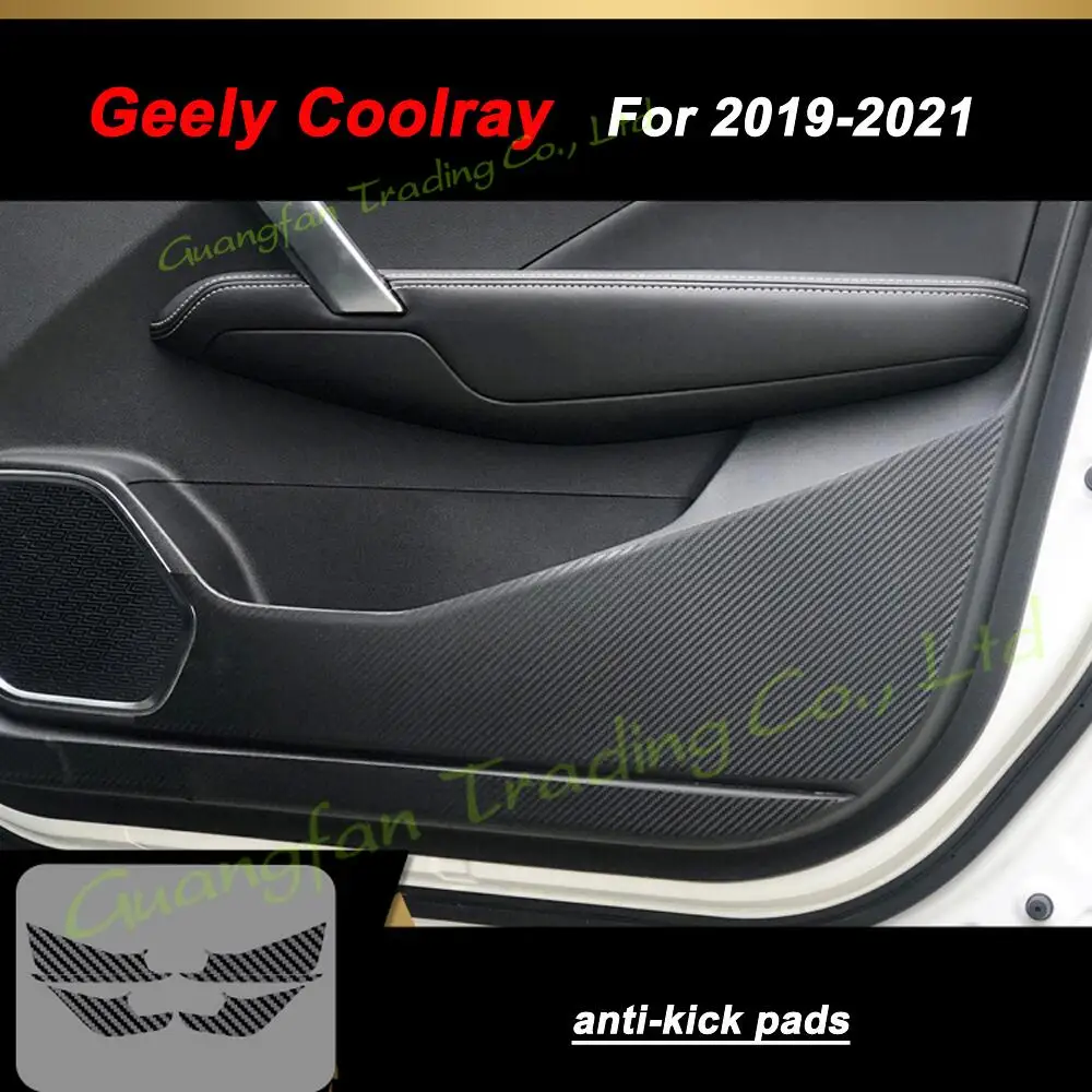 for geely coolray 2019 2021 3d/5d carbon fiber car interior cover center console color sticker decals products parts for geely coolray 2019 2021 3d/5d carbon fiber car interior cover center console color sticker decals products parts