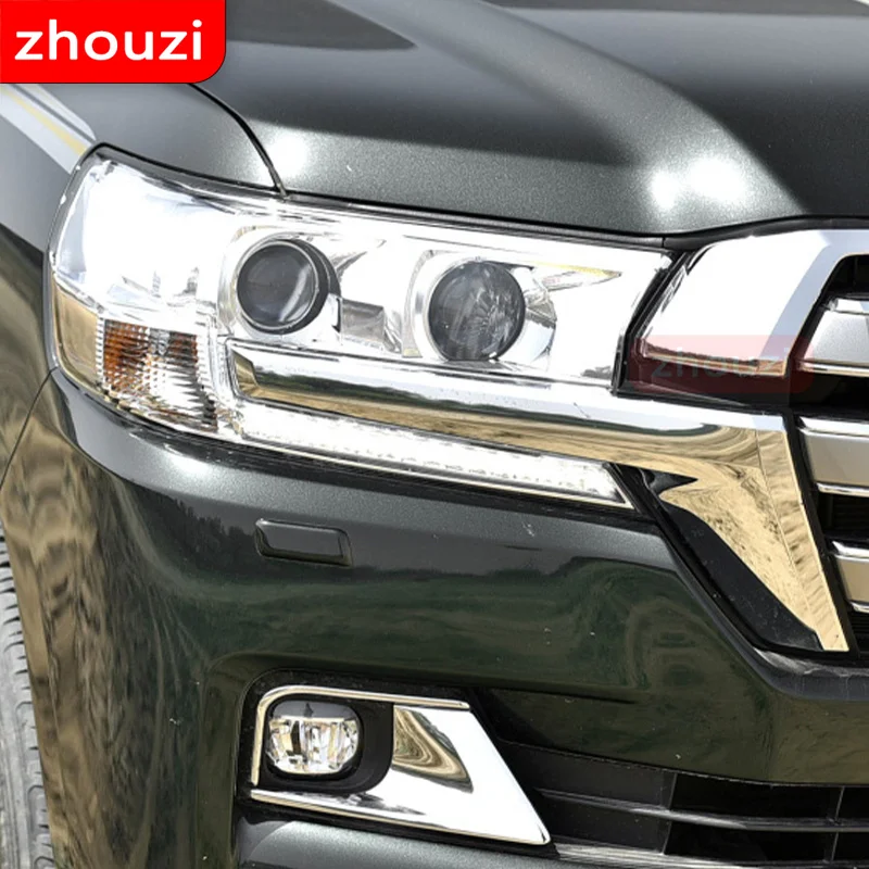 2 pcs for toyota land cruiser 2014 2020 car headlight tint black protective film protection transparent tpu sticker 2 pcs for toyota land cruiser 2014 2020 car headlight tint black protective film protection transparent tpu sticker