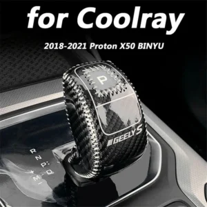 for geely coolray 2019 2020 2021 2022 proton x50 binyue pro car interior decoration accessories leather gear cover 1pcs