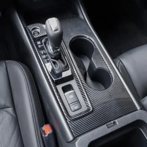 for nissan altima 2019 2020 carbon fiber inner gear shift box water cup holder bottle decoration frame cover trim accessories
