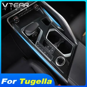 vtear central control gear shift panel cover interior accessory frame trim for geely new tugella xingyue fy11 2023 knewstar 001