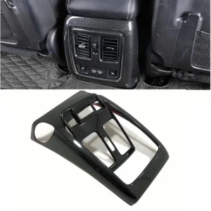 accessories for jeep grand cherokee 2014 2017 2018 armrest box rear air conditioning ac vent outlet molding cover kit trim 2 pcs