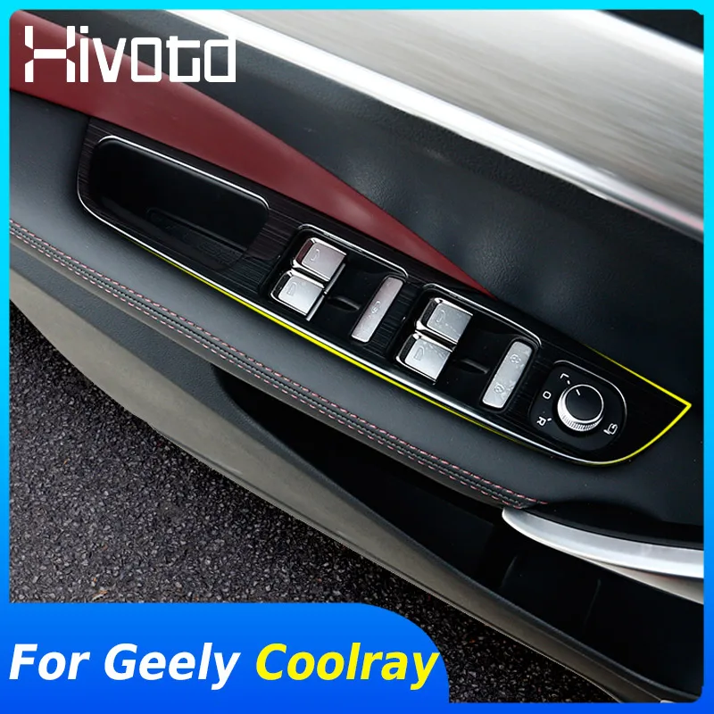 for geely coolray sx11 belgee x50 2024 car window button glass lifting switch panel cover door armrest knob frame accessories for geely coolray sx11 belgee x50 2024 car window button glass lifting switch panel cover door armrest knob frame accessories