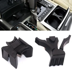 1pc car center console cup holder insert bottle divider for toyota prado lc150/lc120/lc200 land cruiser highlander camry lexus