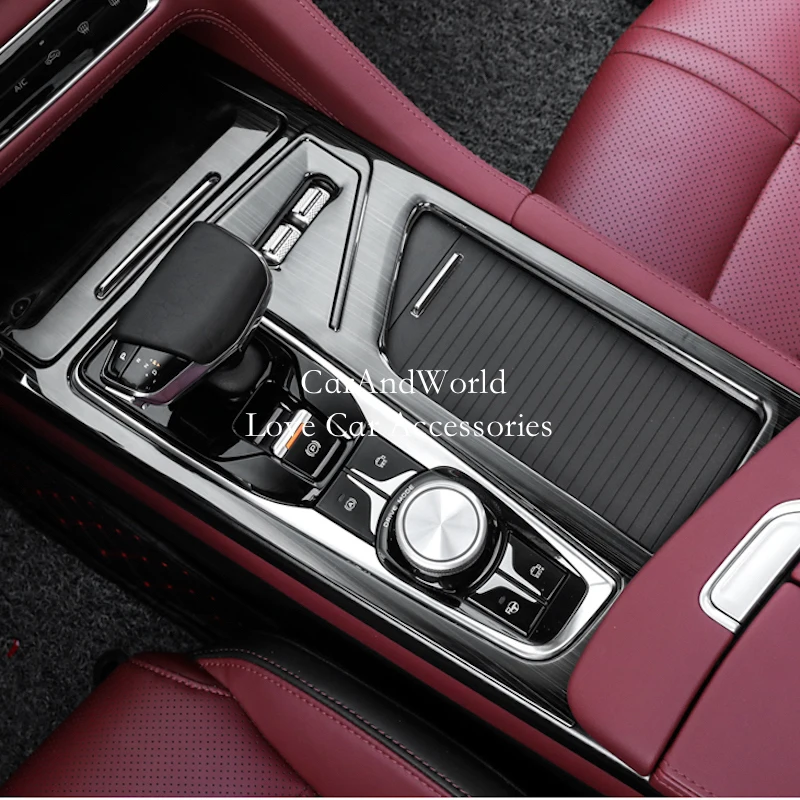 for changan cs75plus cs75 plus 2020 2022 stainless gearbox gear shift knob water cup frame cover trims car interior accessories for changan cs75plus cs75 plus 2020 2022 stainless gearbox gear shift knob water cup frame cover trims car interior accessories