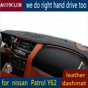 for nissan patrol y62 armada 2014 2024 2015 2016 2017 2018 leather dashmat dashboard cover pad dash mat sunshade carpet custom
