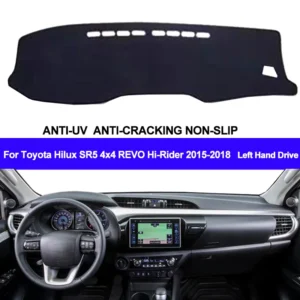 car dashboard cover for toyota hilux sr5 4x4 revo hi rider 2015 2016 2017 2018 pad carpet dashmat sun shade pad auto car styling