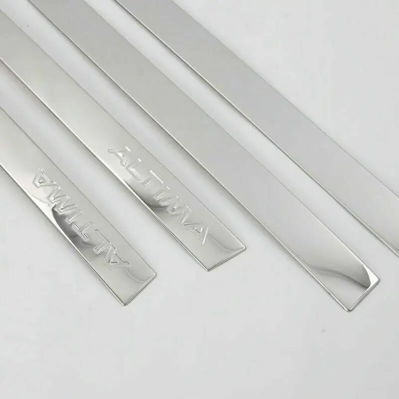 for nissan altima 2019 2020 21 2022 steel chrome body bottom sill cover molding trim 4pc car modification auto parts for nissan altima 2019 2020 21 2022 steel chrome body bottom sill cover molding trim 4pc car modification auto parts
