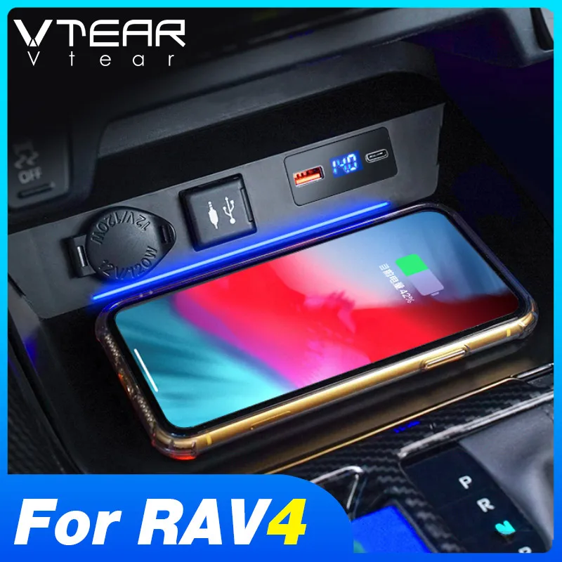 accessories for toyota rav4 xa50 2020 2025 car wireless charger 15w fast charging phone holder pad car modification product accessories for toyota rav4 xa50 2020 2025 car wireless charger 15w fast charging phone holder pad car modification product