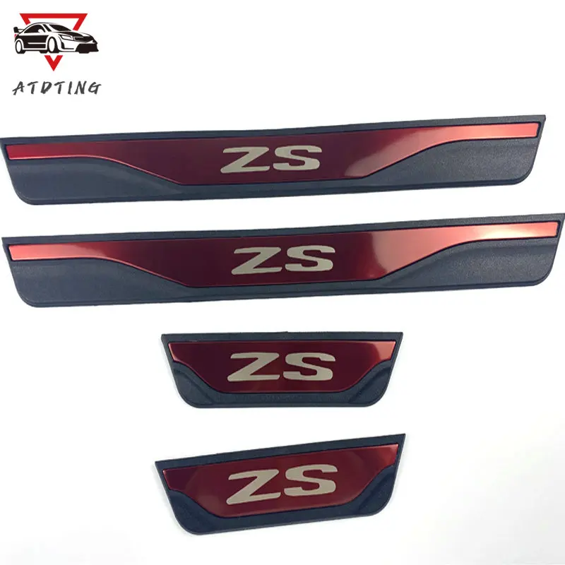 for mg zs 2017 2018 2020 2022 2023 car stainless steel door sill trim scuff paltes protector styling for mg zs 2017 2018 2020 2022 2023 car stainless steel door sill trim scuff paltes protector styling