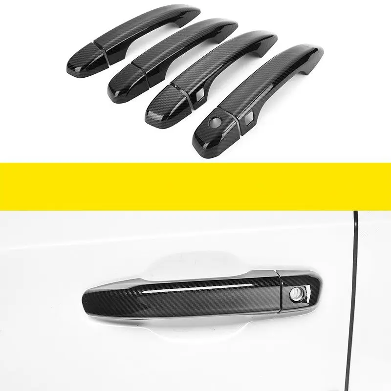 for honda accord 2018 2019 2020 2021 carbon fiber chrome car side door handle cover sticker styling accessories for honda accord 2018 2019 2020 2021 carbon fiber chrome car side door handle cover sticker styling accessories