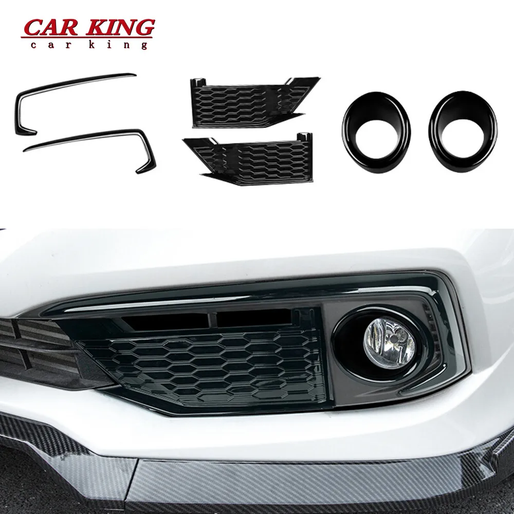 for honda civic 10th sedan 2019 2020 abs glossy black front fog light lamp bumper protector cover foglight eyebrow eyelid trim for honda civic 10th sedan 2019 2020 abs glossy black front fog light lamp bumper protector cover foglight eyebrow eyelid trim