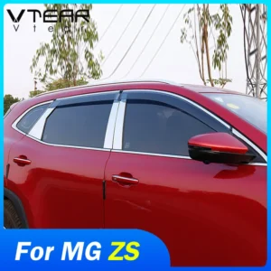 vtear auto window visor rain shield exterior protectors anti sun deflectors awning decoration car styling accessories for mg zs
