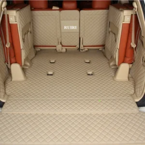 custom car trunk mats + rear door mat for toyota land cruiser 200 7 seats 2021 2007 durable cargo liner boot carpets for lc200
