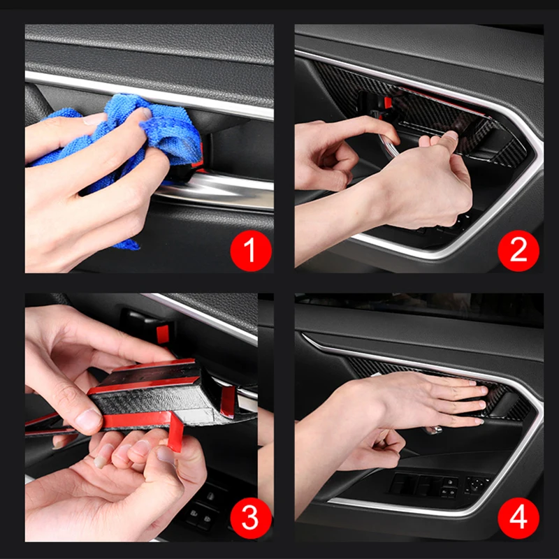 for toyota rav4 xa50 2019 2020 2021 2022 2023 2024 rav 4 hybrid abs carbon car inner door handle bowl cover case trim stickers for toyota rav4 xa50 2019 2020 2021 2022 2023 2024 rav 4 hybrid abs carbon car inner door handle bowl cover case trim stickers