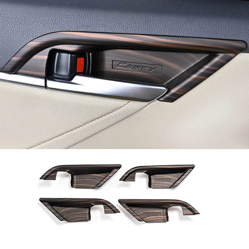 steering wheel button frame gear head knob cover central strip interior stickers abs golden wood for toyota camry 2018 2024 steering wheel button frame gear head knob cover central strip interior stickers abs golden wood for toyota camry 2018 2024