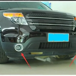 cover case stickers for ford explorer 2011 2015 car styling 2 pcs abs chrome exterior front fog light cover sticker