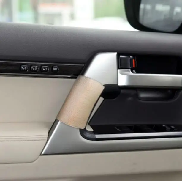 car door handle protective microfiber leather cover door handle leather case for toyota land cruiser 200 lc200 car interior car door handle protective microfiber leather cover door handle leather case for toyota land cruiser 200 lc200 car interior