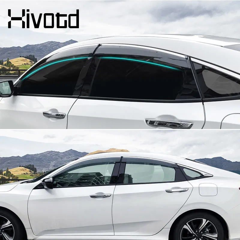 sunshade car window visor guard cover parts side mirror rain protector exterior products for honda civic 10th 2021 sunshade car window visor guard cover parts side mirror rain protector exterior products for honda civic 10th 2021