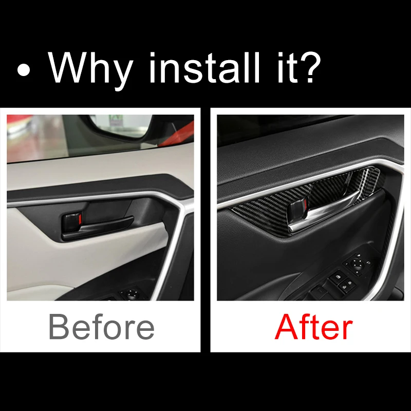 for toyota rav4 xa50 2019 2020 2021 2022 2023 2024 rav 4 hybrid abs carbon car inner door handle bowl cover case trim stickers for toyota rav4 xa50 2019 2020 2021 2022 2023 2024 rav 4 hybrid abs carbon car inner door handle bowl cover case trim stickers