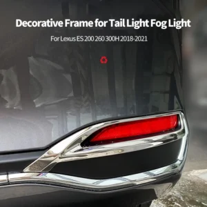 fog lamp cover for tail light for lexus es 200 260 300h 2018 2021 abs rear tail fog trim exterior decorative accessories