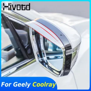 for geely new coolray sx11 belgee x50 2024 car side door rearview mirror visor trim rain guard frame exterior accessories parts
