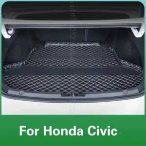 car trunk mats for honda civic 11th gen fe fl 2021 2025 rear trunk boot liner cargo pad floor tray carpet accessories waterproof