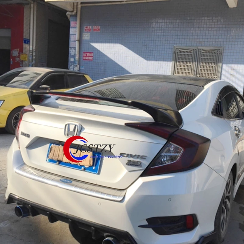 rear spoiler wing for honda civic 10th gen sedan 2016 2017 2018 2019 2020 rear trunk lip spoiler trim rear spoiler wing for honda civic 10th gen sedan 2016 2017 2018 2019 2020 rear trunk lip spoiler trim